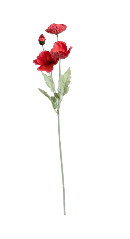Artificial Poppy Flower — Crimson Bloom Red | Vyne Boutique