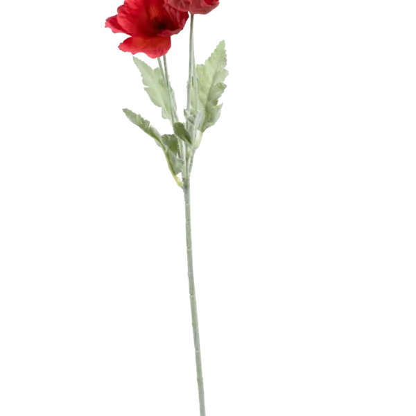 Artificial Poppy Flower — Crimson Bloom Red | Vyne Boutique