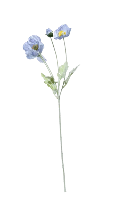Artificial Poppy Flower — Wisteria Blue | Vyne Boutique