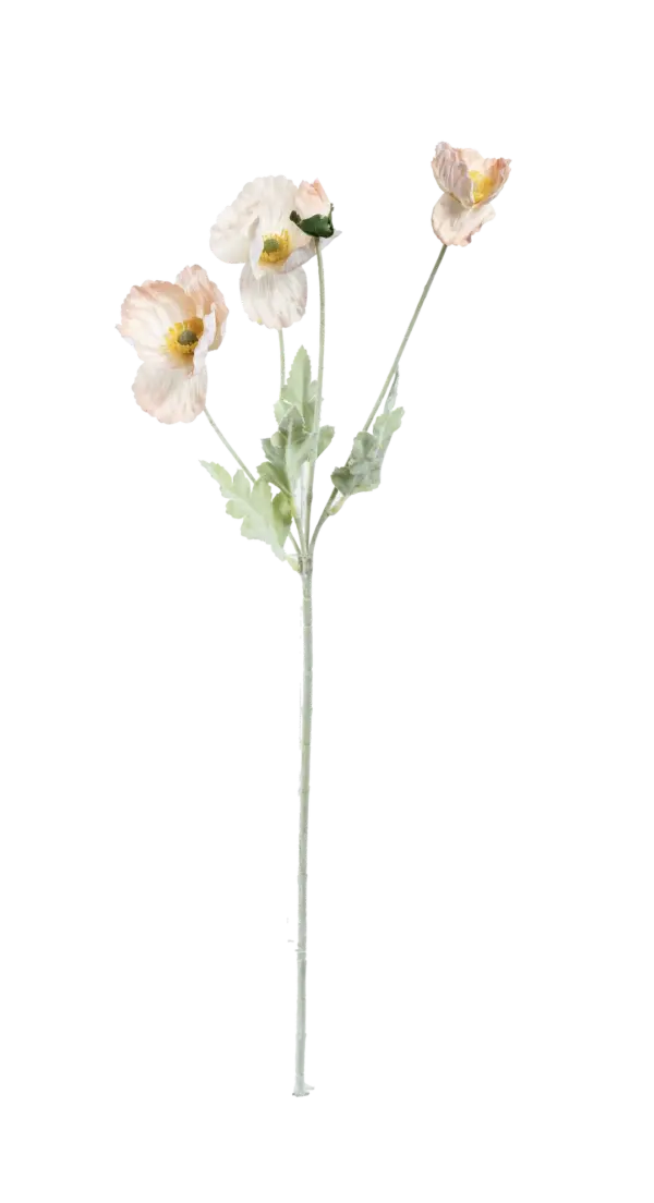 Artificial Poppy Flower — Apricot Haze | Vyne Boutique