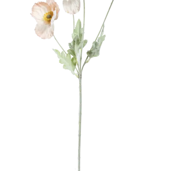 Artificial Poppy Flower — Apricot Haze | Vyne Boutique