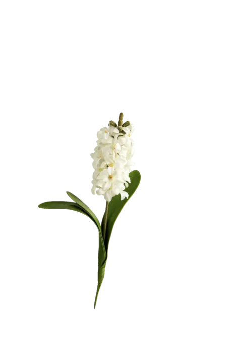 Artificial Hyacinth Flower — Pure White | Vyne Boutique