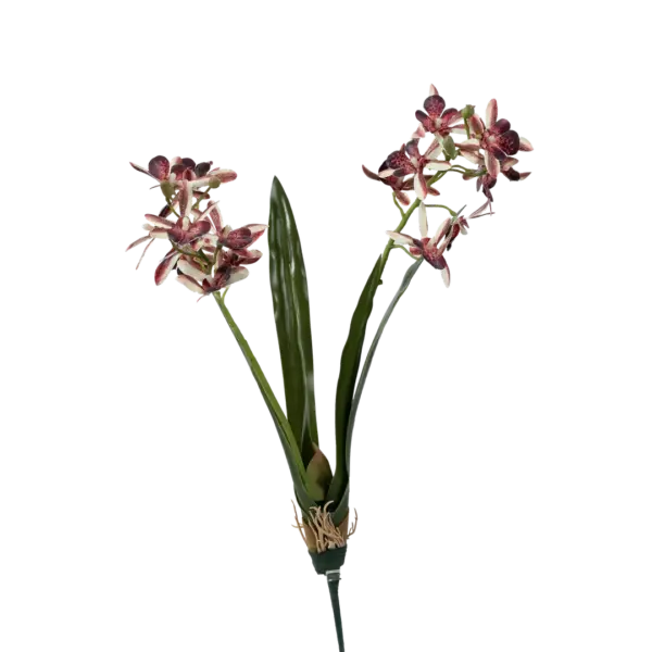 Artificial Orchid Shower — Crimson Vein Red | Vyne Boutique