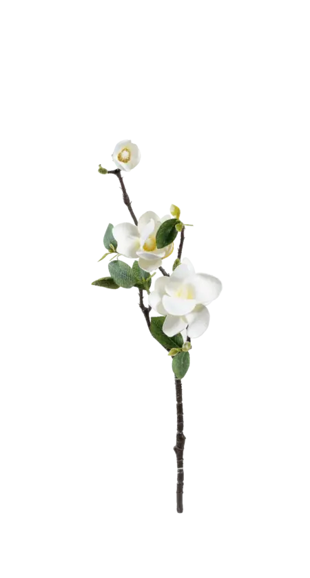 Artificial Magnolia Flower — Ivory Blossom White | Vyne