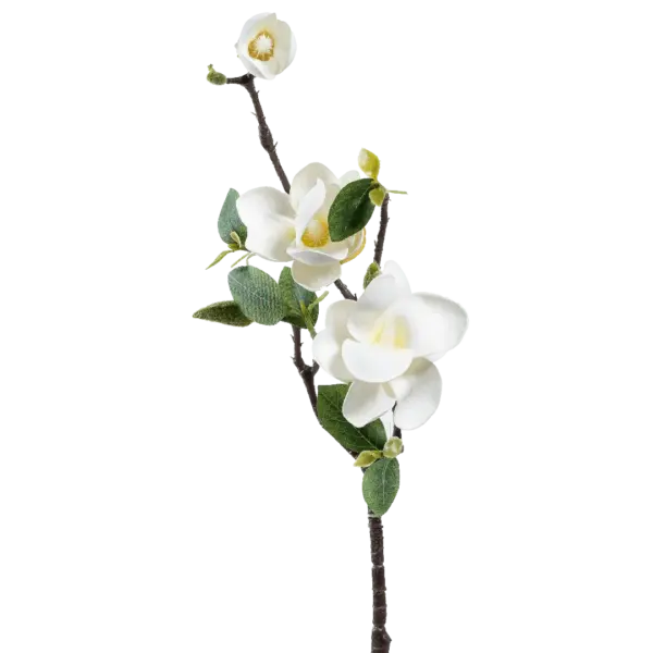 Artificial Magnolia Flower — Ivory Blossom White | Vyne