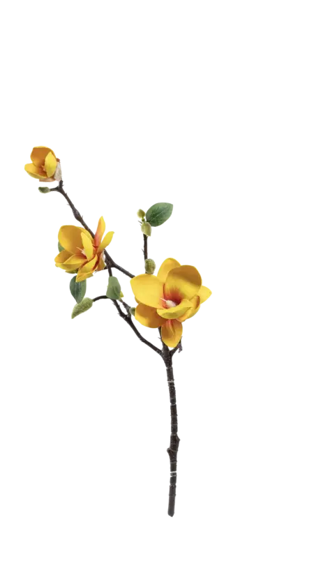 Artificial Magnolia Flower — Golden Bloom Yellow | Vyne