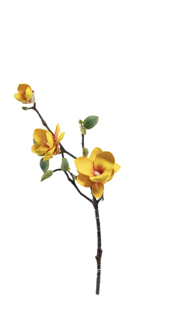 Artificial Magnolia Flower — Golden Bloom Yellow | Vyne