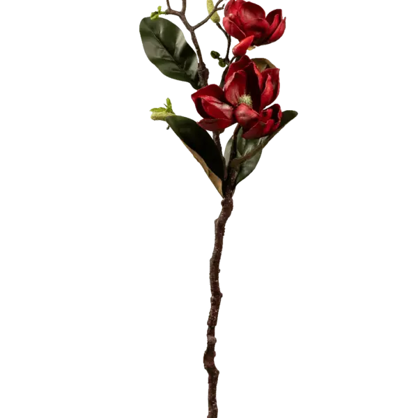 Artificial Magnolia Flower — Crimson Bloom Red | Vyne Boutique