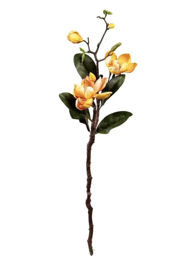Artificial Magnolia Flower — Golden Apricot | Vyne Boutique