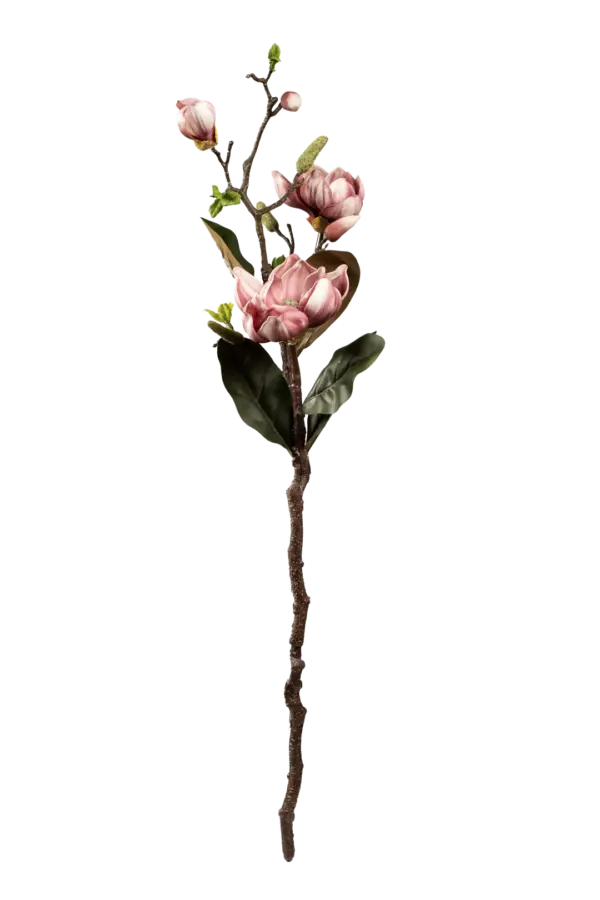 Artificial Magnolia Flower — Dusty Mauve Purple | Vyne