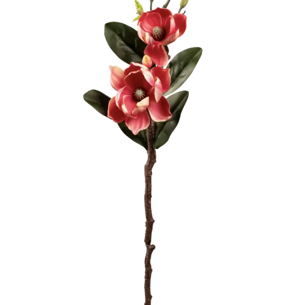 Artificial Magnolia Flower — Coral Fuchsia Pink | Vyne Boutique