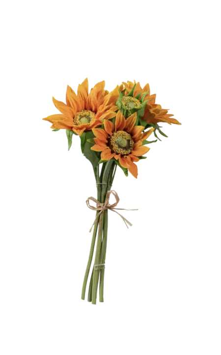Artificial Sunflower Stem — Burnt Orange | Vyne Boutique