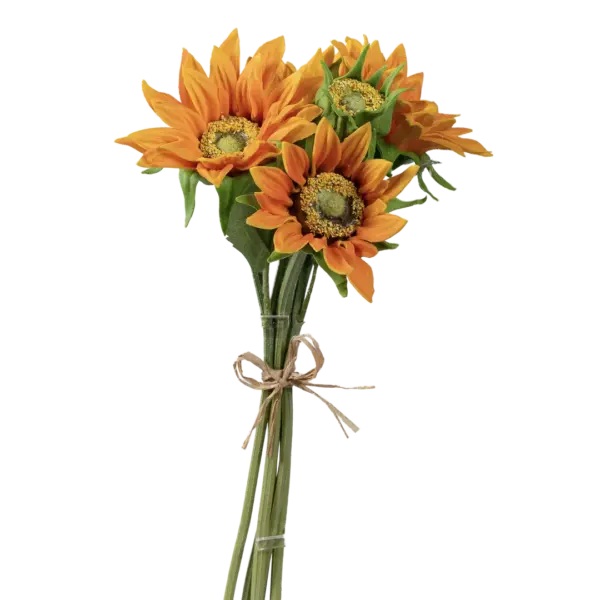 Artificial Sunflower Stem — Burnt Orange | Vyne Boutique