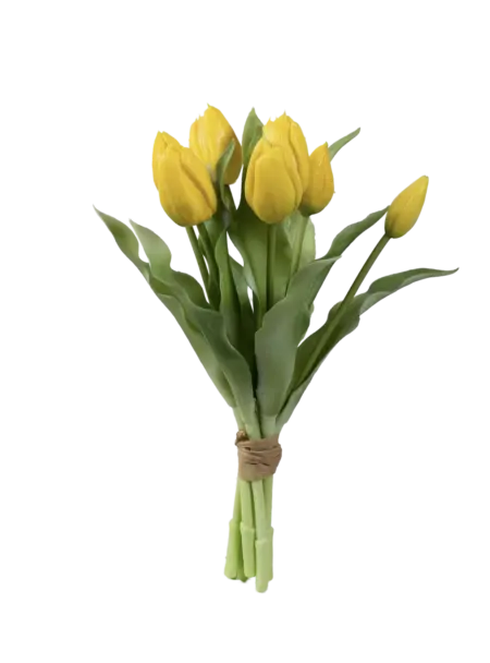 Artificial Tulip Bunch — Sunlit Yellow | Vyne Boutique