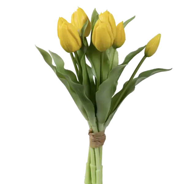 Artificial Tulip Bunch — Sunlit Yellow | Vyne Boutique