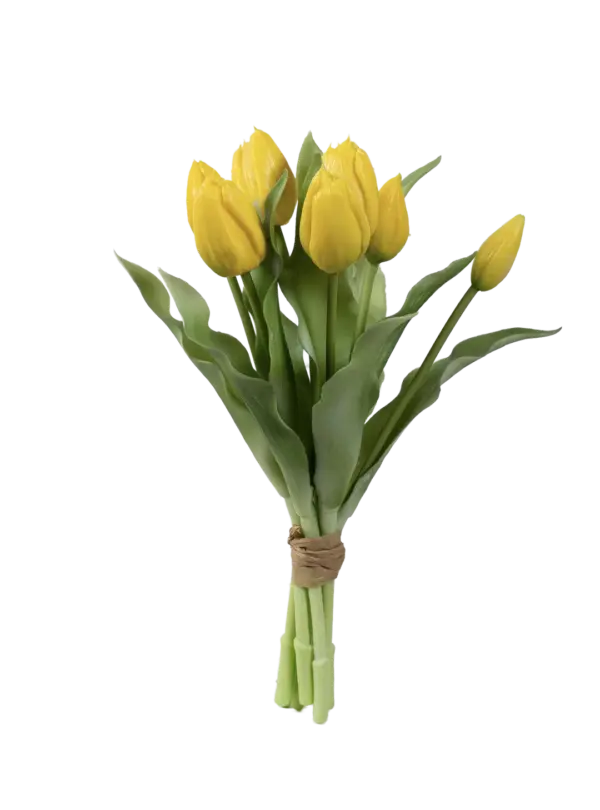 Artificial Tulip Bunch — Sunlit Yellow | Vyne Boutique