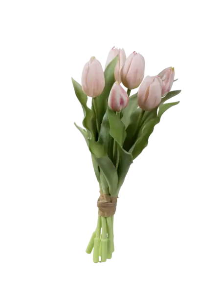 Artificial Tulip Bunch — Blush Shell Pink | Vyne Boutique