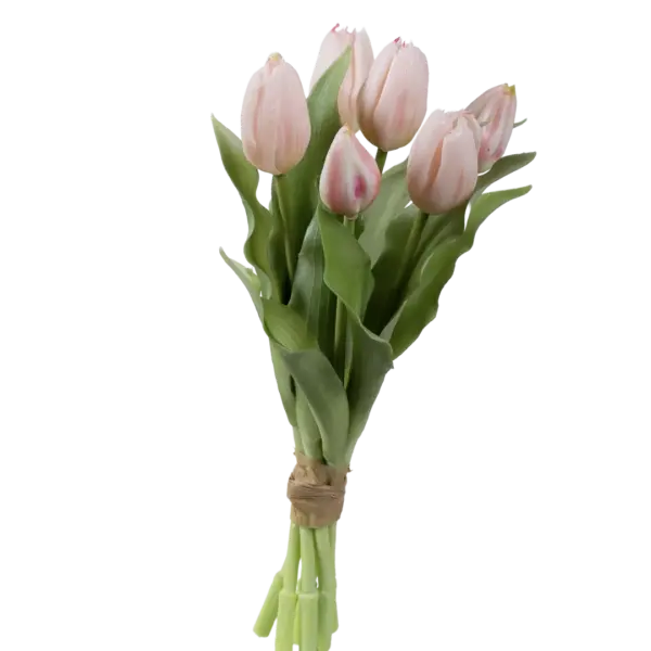 Artificial Tulip Bunch — Blush Shell Pink | Vyne Boutique