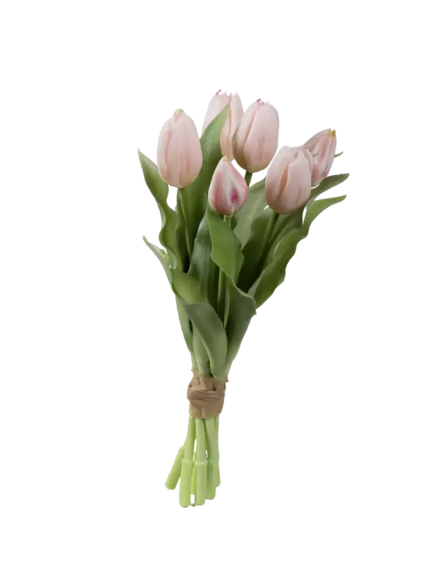 Artificial Tulip Bunch — Blush Shell Pink | Vyne Boutique