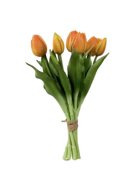 Artificial Tulip Bunch — Golden Apricot | Vyne Boutique
