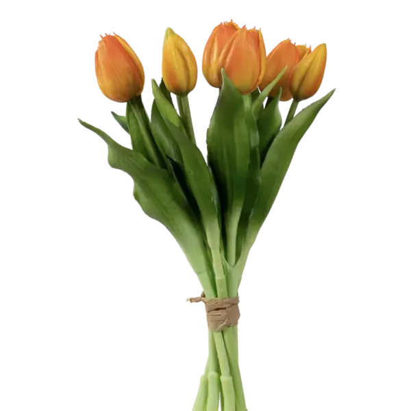 Artificial Tulip Bunch — Golden Apricot | Vyne Boutique