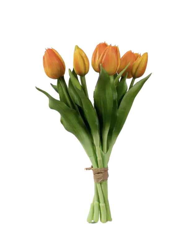 Artificial Tulip Bunch — Golden Apricot | Vyne Boutique