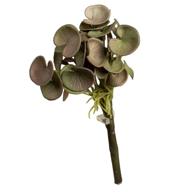 Artificial Pilea Plant — Dusty Mauve Green | Vyne Boutique