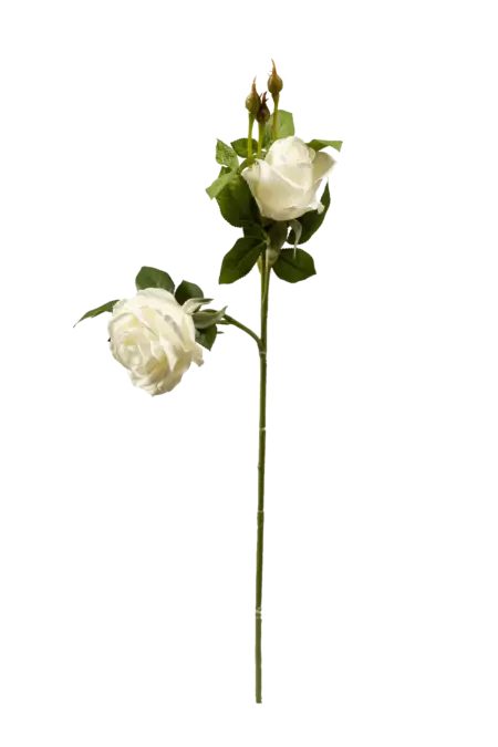 Artificial Rose Spray — Ivory White | Vyne Boutique