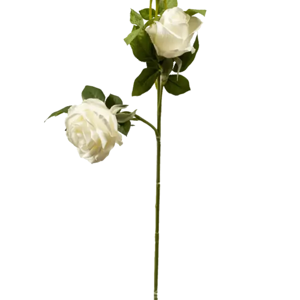 Artificial Rose Spray — Ivory White | Vyne Boutique