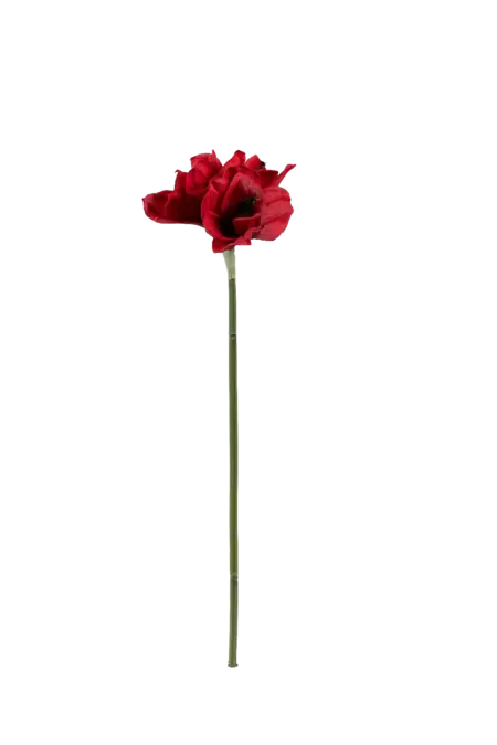 Artificial Amaryllis Flower — Crimson Bloom Red | Vyne
