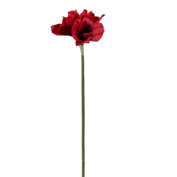 Artificial Amaryllis Flower — Crimson Bloom Red | Vyne