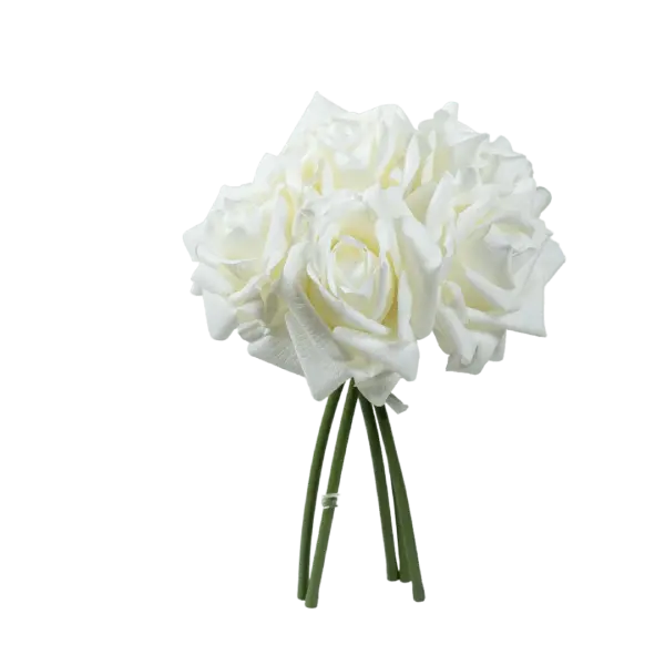 Artificial Rose Bunch — Ivory Cloud Cream | Vyne Boutique