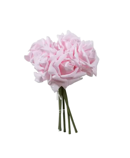 Artificial Rose Bunch — Blush Petal Pink | Vyne Boutique