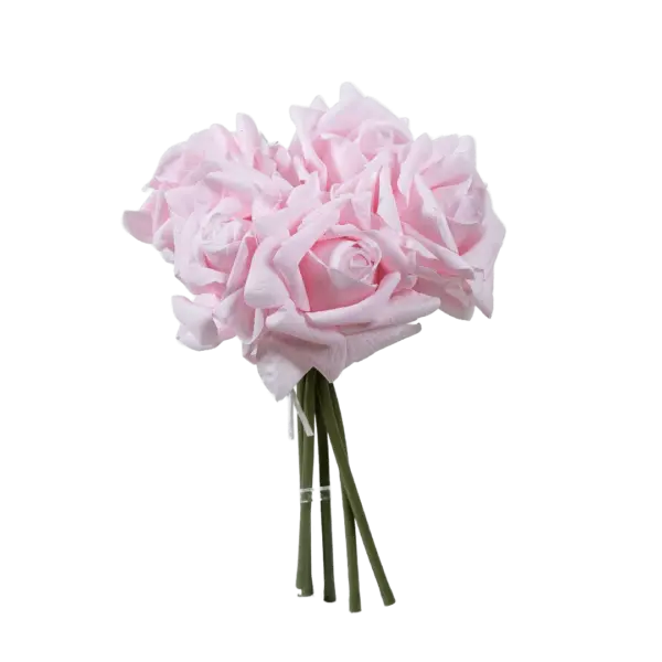 Artificial Rose Bunch — Blush Petal Pink | Vyne Boutique