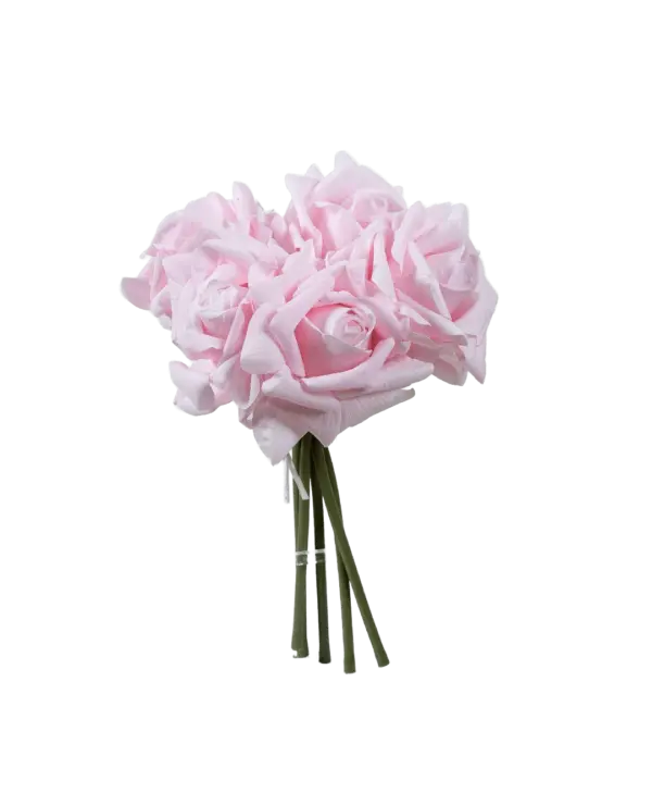 Artificial Rose Bunch — Blush Petal Pink | Vyne Boutique