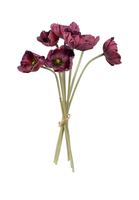Artificial Anemone Flower — Crushed Raspberry | Vyne Boutique