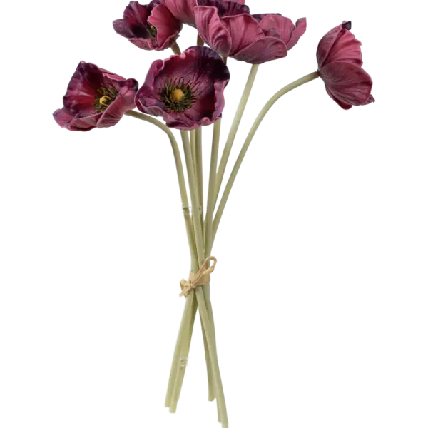 Artificial Anemone Flower — Crushed Raspberry | Vyne Boutique