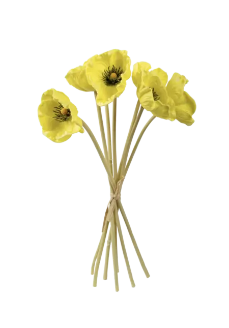 Artificial Anemone Flower — Lemon Silk Yellow | Vyne Boutique