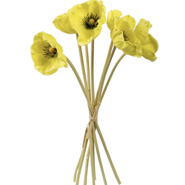 Artificial Anemone Flower — Lemon Silk Yellow | Vyne Boutique