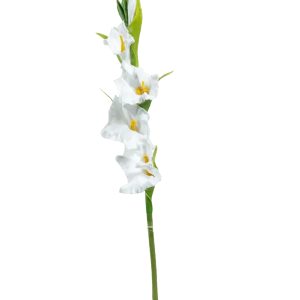 Artificial Gladiolus Flower — Snow White | Vyne Boutique