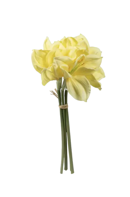 Artificial Amaryllis Flower — Buttercream Yellow | Vyne Boutique