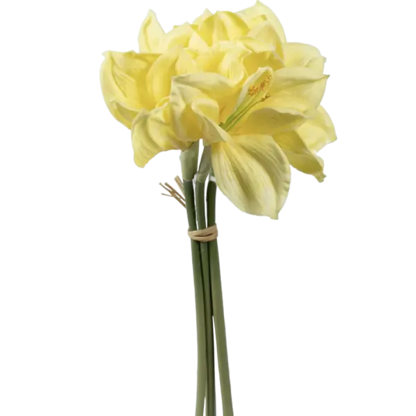 Artificial Amaryllis Flower — Buttercream Yellow | Vyne Boutique