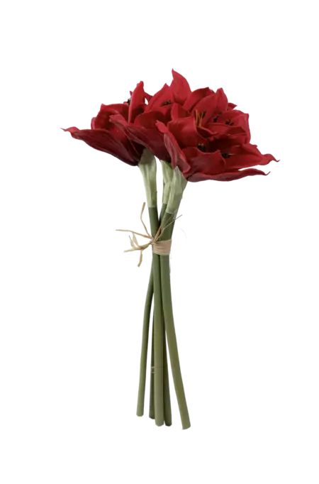 Artificial Amaryllis Flower — Crimson Bloom Red | Vyne Boutique
