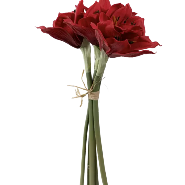 Artificial Amaryllis Flower — Crimson Bloom Red | Vyne Boutique