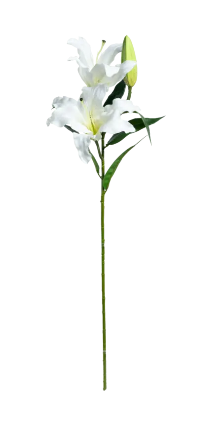 Artificial Lily Flower — Moonveil White | Vyne Boutique