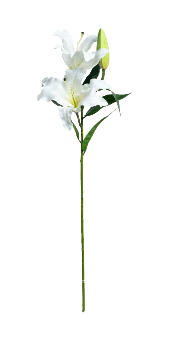 Artificial Lily Flower — Moonveil White | Vyne Boutique
