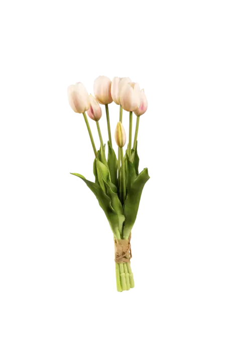 Artificial Tulip Bunch — Blush Petal Pink | Vyne Boutique