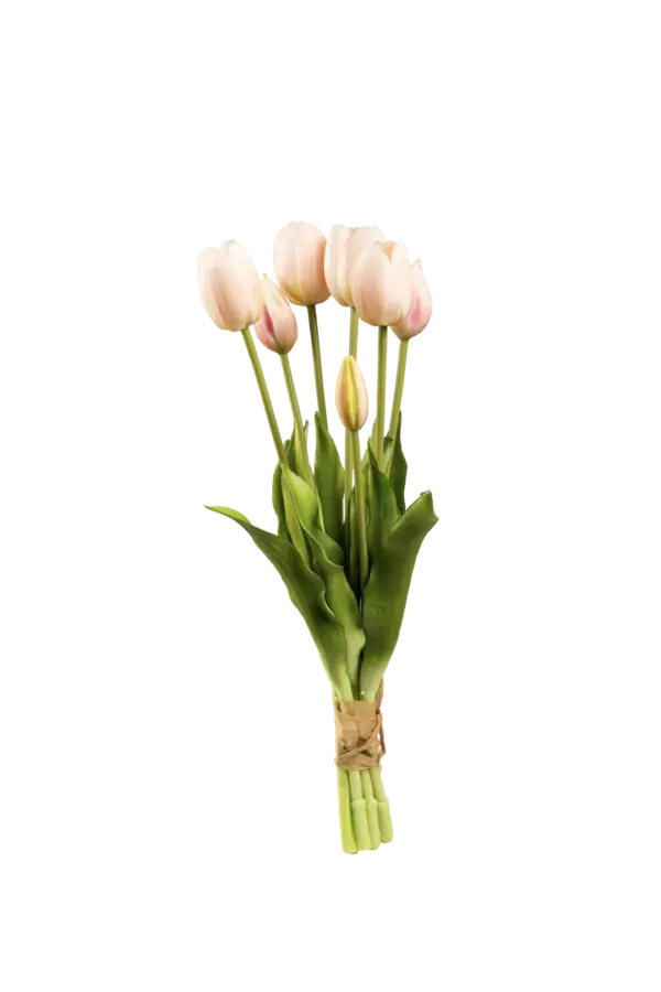 Artificial Tulip Bunch — Blush Petal Pink | Vyne Boutique