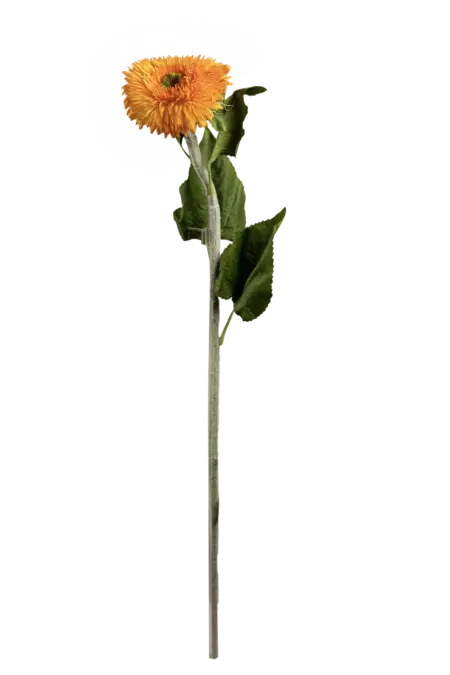 Artificial Gerbera Daisy — Amber Flame Orange | Vyne Boutique