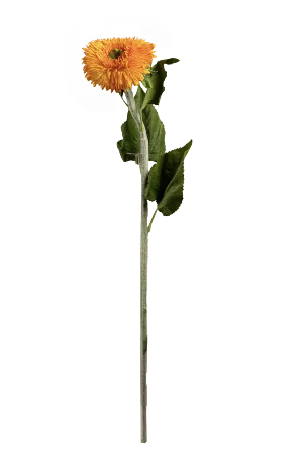 Artificial Gerbera Daisy — Amber Flame Orange | Vyne Boutique
